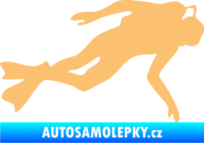 Samolepka Potápěč 002 pravá béžová