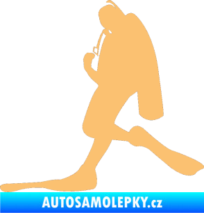 Samolepka Potápěč 007 levá béžová