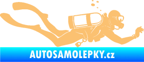 Samolepka Potápěč 011 pravá béžová