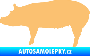 Samolepka Prase 002 levá béžová