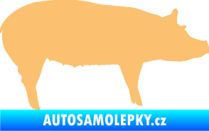 Samolepka Prase 002 pravá béžová
