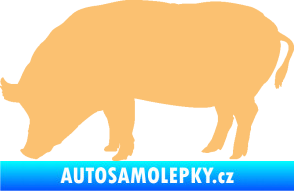 Samolepka Prase 004 levá béžová