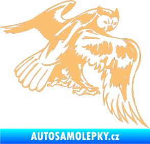 Samolepka Predators 100 pravá sova béžová