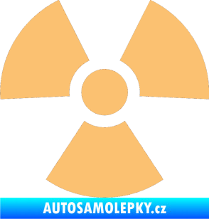 Samolepka Radioactive 001 radiace béžová