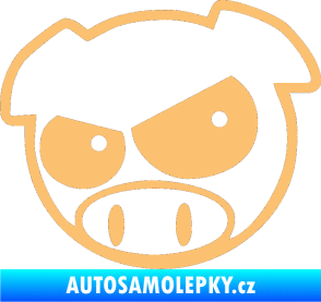 Samolepka Rally pig 002 levá béžová
