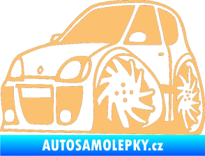 Samolepka Renault Clio sport karikatura levá béžová