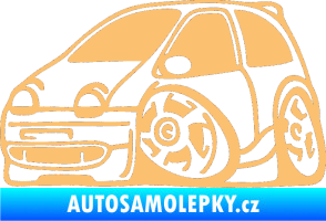 Samolepka Renault Twingo karikatura levá béžová