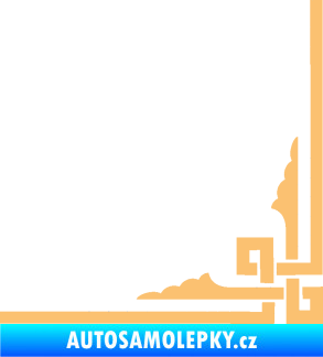 Samolepka Rohová samolepka 003 levá béžová