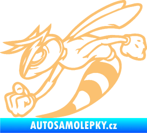 Samolepka Rozzuřená vosa 001 levá béžová