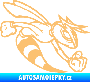 Samolepka Rozzuřená vosa 001 pravá béžová