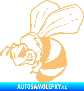 Samolepka Rozzuřená vosa 002 levá béžová