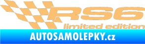 Samolepka RS6 limited edition levá béžová