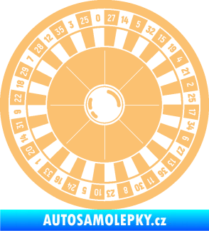 Samolepka Ruleta kolo 001 béžová