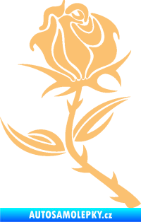 Samolepka Růže 002 levá béžová