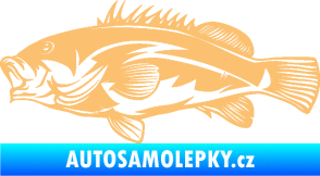 Samolepka Ryba 005 levá béžová