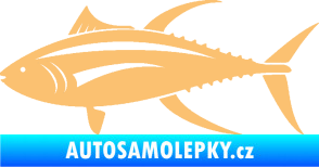 Samolepka Ryba 013 levá tuňák béžová