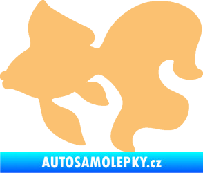 Samolepka Ryba 019 levá závojnatka béžová