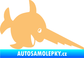 Samolepka Ryba 023 piloun pravá béžová