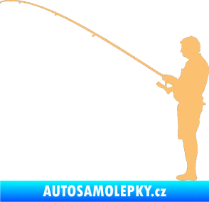 Samolepka Rybář 008 levá béžová