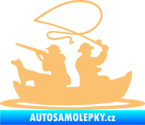 Samolepka Rybaření a lov 001 pravá béžová