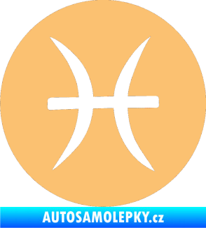 Samolepka Ryby 001 - horoskop béžová