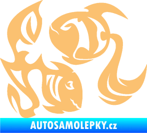 Samolepka Ryby 003 levá béžová