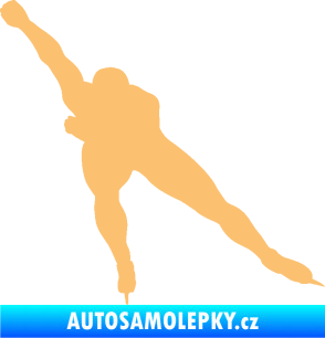 Samolepka Rychlobruslení levá béžová