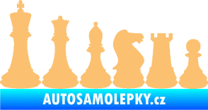 Samolepka Šachy 001 levá béžová