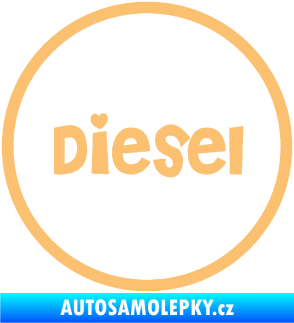 Samolepka Samolepka na víčko od nádrže 007 diesel béžová