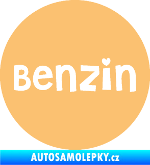 Samolepka Samolepka na víčko od nádrže 008 benzín béžová