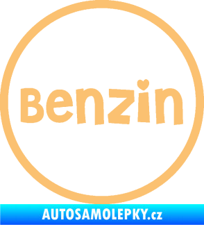 Samolepka Samolepka na víčko od nádrže 009 benzín béžová