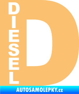 Samolepka Samolepka na víčko od nádrže 010 diesel béžová