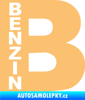 Samolepka Samolepka na víčko od nádrže 011 benzín béžová