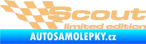 Samolepka Scout limited edition levá béžová