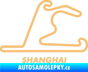 Samolepka Okruh Shanghai béžová