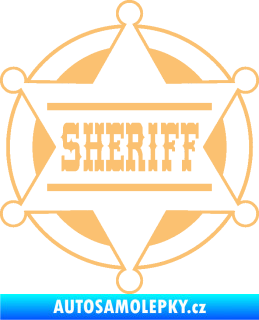 Samolepka Sheriff 004 béžová