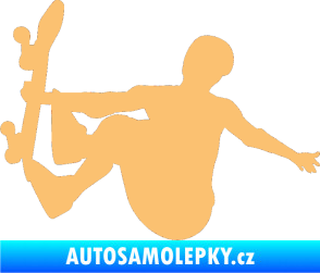 Samolepka Skateboard 008 levá béžová