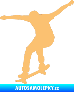 Samolepka Skateboard 011 levá béžová