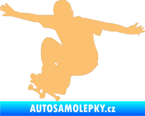 Samolepka Skateboard 014 levá béžová