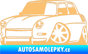 Samolepka Škoda 1000 karikatura levá béžová