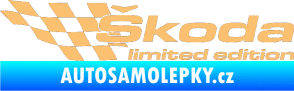 Samolepka Škoda limited edition levá béžová