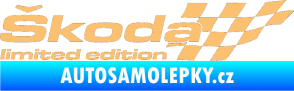 Samolepka Škoda limited edition pravá béžová