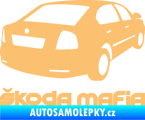 Samolepka Škoda mafia pravá béžová