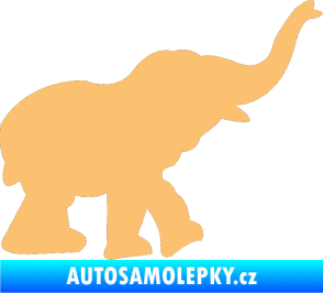 Samolepka Slon 022 pravá béžová
