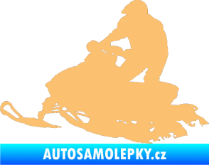 Samolepka Sněžný skútr 001 levá béžová