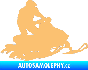 Samolepka Sněžný skútr 001 pravá béžová