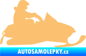 Samolepka Sněžný skútr 002 pravá béžová
