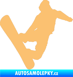 Samolepka Snowboard 020 pravá béžová