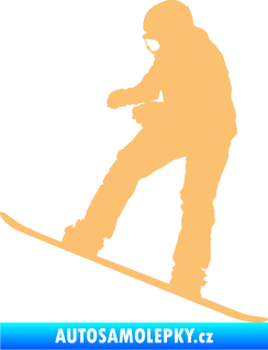 Samolepka Snowboard 030 levá béžová