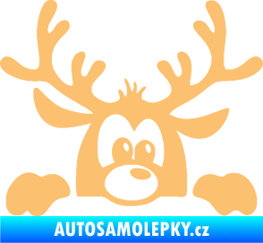 Samolepka Sob 002 pravá vykukuje béžová